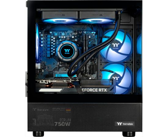 Thermaltake FTW RTX 5070, gaming PC black, Windows 11 Home Personālie datori