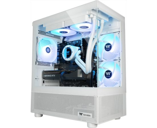 Thermaltake FTW V170A 5060Ti Snow, gaming PC white/transparent, Windows 11 Home Personālie datori
