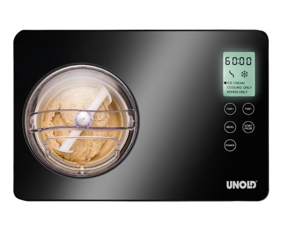Unold ice cream maker Gusto stainless steel/black, for 2,000ml ice cream, 180 watt compressor Машины для мороженого