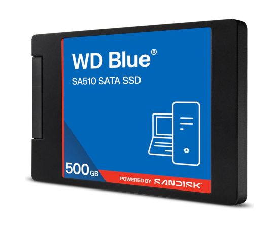 SSD WD Blue 2.5" 500GB SATA WDS500G5B0A SSD Cietie Diski (Solid state drive)