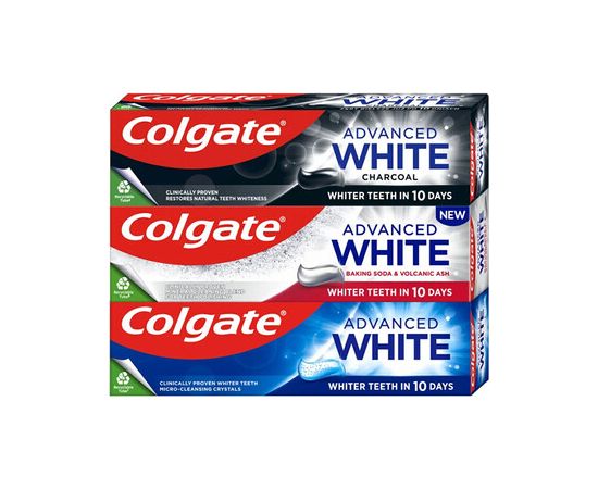 Colgate Advanced Mix Trio Set - Sada bělicích zubních past 75ml Духи и косметика