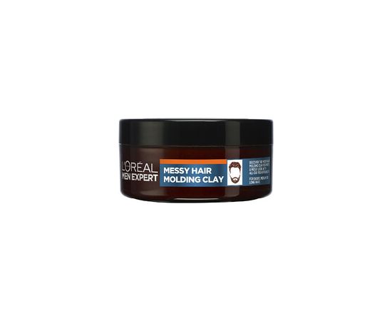 L'oreal Professionnel Men Expert Messy Hair Molding Clay 75ml Matu kopšana
