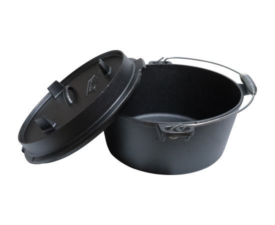 Čuguna katls ar  vāku 13 L Katli