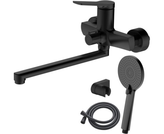 Jaucējkrāns vannas AB JOSE GS, ar dušas kompl., melns Новинки Для дома и сада 