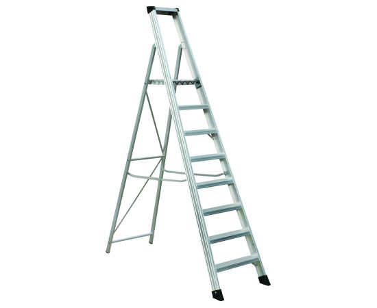 Kāpnes alumīnija profesionāla  8 pak. platf.augst 1.69/max3.6m Elkop Лестницы / подмости