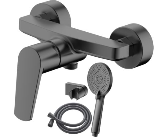 Jaucējkrāns dušas AB BAZEL, ar dušas kompl., pelēks Новинки Для дома и сада 