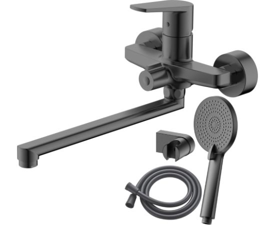 Jaucējkrāns vannas AB BAZEL GS, ar dušas kompl., pelēks Новинки Для дома и сада 