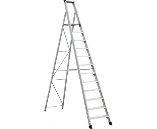 Kāpnes alumīnija profesionāla 12 pak. platf.augst 2.53/max4.5m Elkop Лестницы / подмости