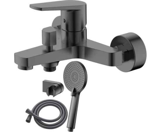 Jaucējkrāns vannas AB BAZEL, ar dušas kompl., pelēks Новинки Для дома и сада 