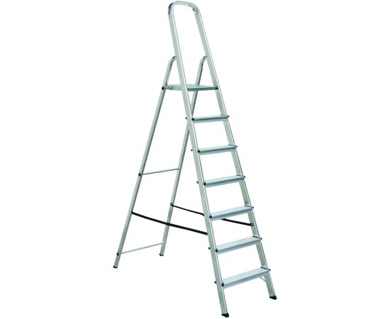 Kāpnes alumīnija ALW 7 pak. platf.augst 1.42m/max3.4m Elkop Лестницы / подмости