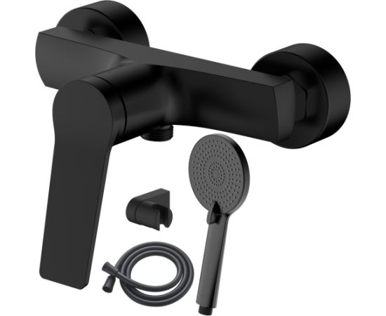 Jaucējkrāns dušas AB JOSE, ar dušas komplektu, melns Новинки Для дома и сада 
