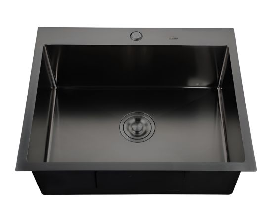 Izlietne NT AB 540x510x200mm, grafīta, ar sifonu Nerūsējoša tērauda izlietnes