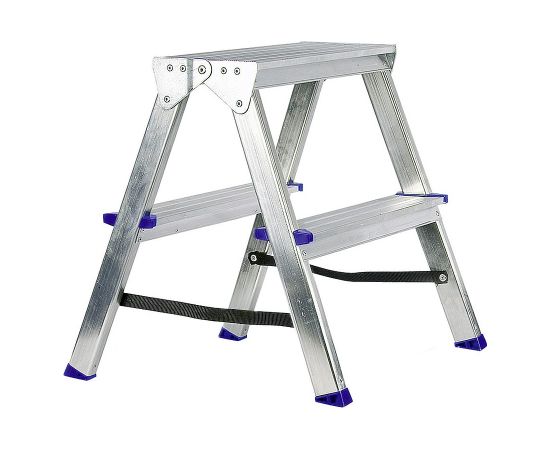 Kāpnes alumīnija DHR 2 pak. platf.augst 0.43m/max2.4m Elkop Лестницы / подмости