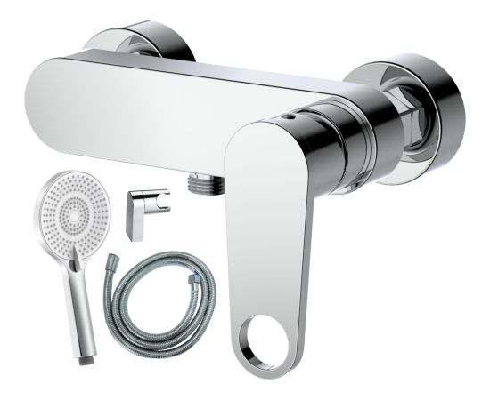 Jaucējkrāns dušas AB CHLOE, ar dušas komplektu, hromēts Новинки Для дома и сада 
