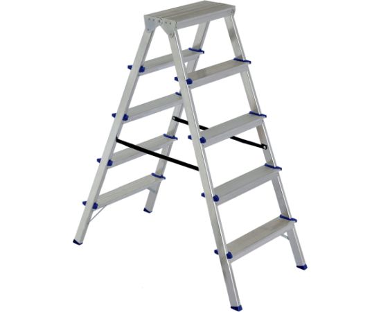 Kāpnes alumīnija DHR 5 pak. platf.augst 1.08m/max3.0m Elkop Лестницы / подмости