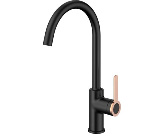 Jaucējkrāns virt. izlietnes AB AMBER, melns/zelts Новинки Для дома и сада 