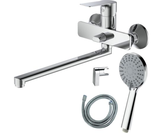 Jaucējkrāns vannas AB BRUCE GS, ar dušas kompl., hromēts Новинки Для дома и сада 