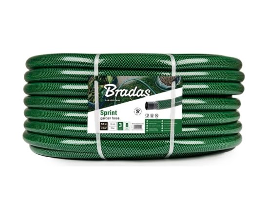 Dārza šļūtene 1'-25 m, zaļa Laistīšanas šļūtene 