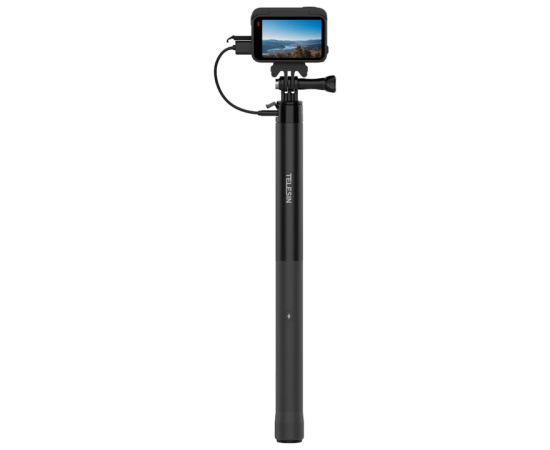 Selfie-stick with Telesin powerbank for sports cameras / smartphones S1-CSS-05 Statīvi un piederumi