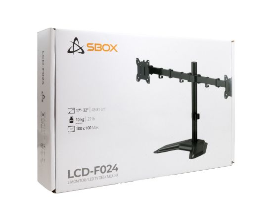 Sbox LCD-F024-3 (17-32/2x10kg/100x100) Крепления для телевизоров