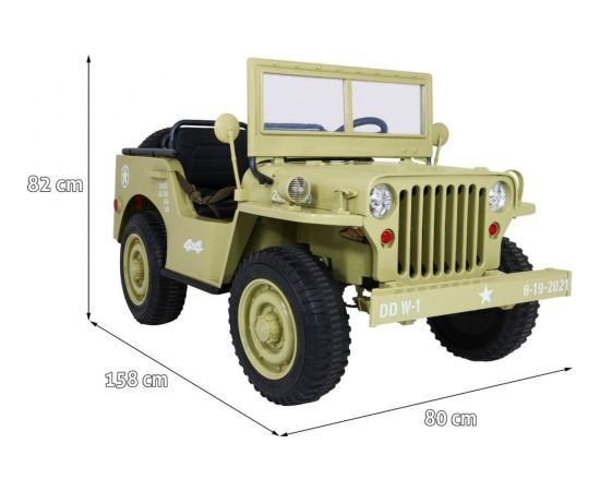Ramiz Pojazd Retro Wojskowy 24V 4x4 Matcha Новости - Детские товары