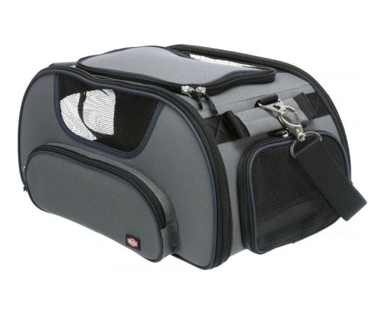 Trixie Wings torba, szara/niebieska, 28×23×46 cm, do transportu lotniczego Suņu un kaķu transport somas