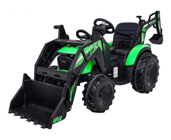 Ramiz Traktor na akumulator z przyczepą 720-T Zielony Новости - Детские товары