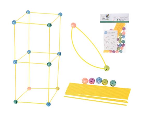 RoGer Konstruktors Ar Caurulēm Un Bumbiņām 75gab Konstruktori 