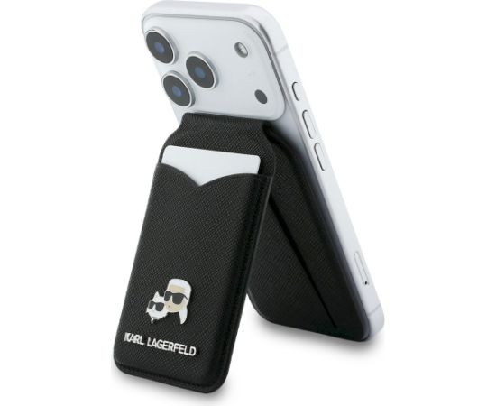 Karl Lagerfeld Karl Lagerfeld MagSafe Kartes Turētājs‑Maks Ar Spoguli Melns Neoriģinālie Maciņi