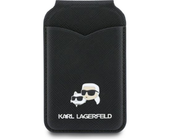 Karl Lagerfeld Karl Lagerfeld MagSafe Kartes Turētājs‑Maks Ar Spoguli Melns Neoriģinālie Maciņi