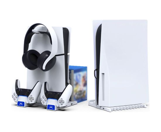 iPega P5S009 Uzlādes Statīvs Priekš PS5 Slim Game Controller Spēļu kontrolieri