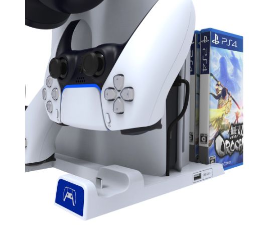 iPega P5S009 Uzlādes Statīvs Priekš PS5 Slim Game Controller Spēļu kontrolieri