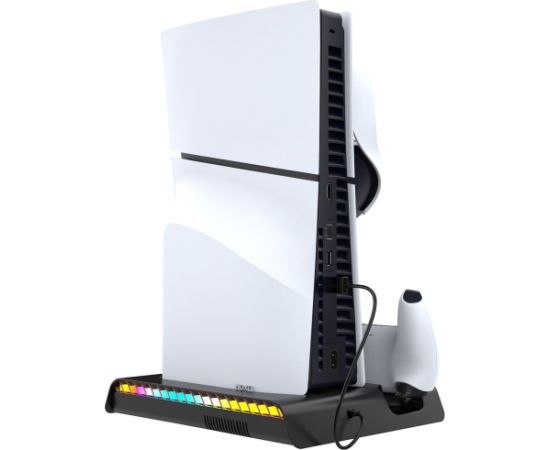iPega P5S006 RGB Uzlādes Statīvs + Dzesēšana PS5 Spēļu Kontrollerim Spēļu kontrolieri