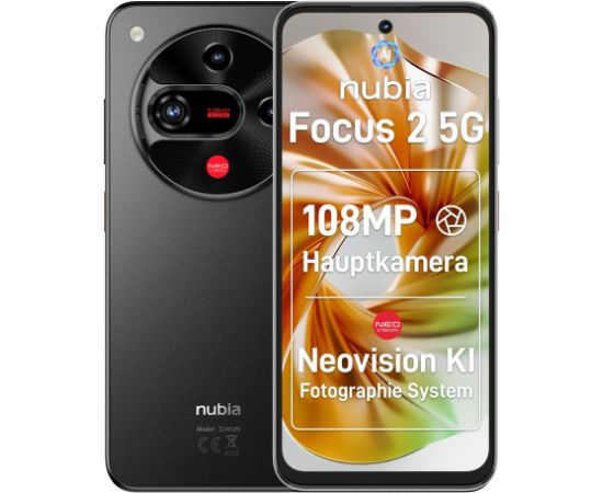 Nubia Focus 2 5G Смартфон 8GB / 256GB Black Мобильные телефоны