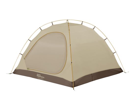 Jack Wolfskin dome tent GRAND ILLUSION IV brown/beige, with tunnel extension Палатки