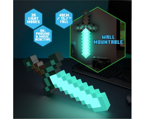 Paladone Minecraft Diamond Sword Light Декоративное освещение 