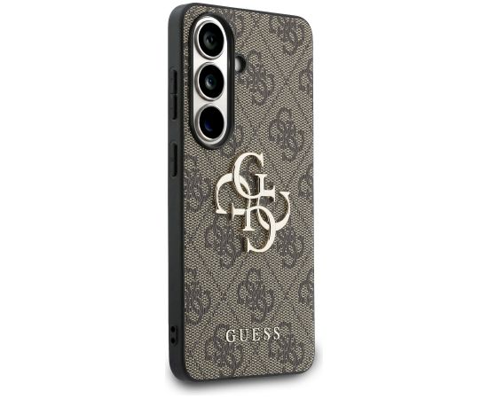 Guess PU 4G Metal Logo Case Aizsargapvalks priekš Samsung Galaxy S26 Plus Neoriģinālie Maciņi