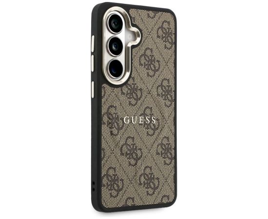 Guess PU Leather 4G Gold Frame Magnetic Case Aizsargapvalks priekš Samsung Galaxy S26 Neoriģinālie Maciņi