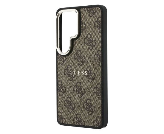 Guess PU Leather 4G Gold Frame Magnetic Case Aizsargapvalks priekš Samsung Galaxy S26 Ultra Neoriģinālie Maciņi