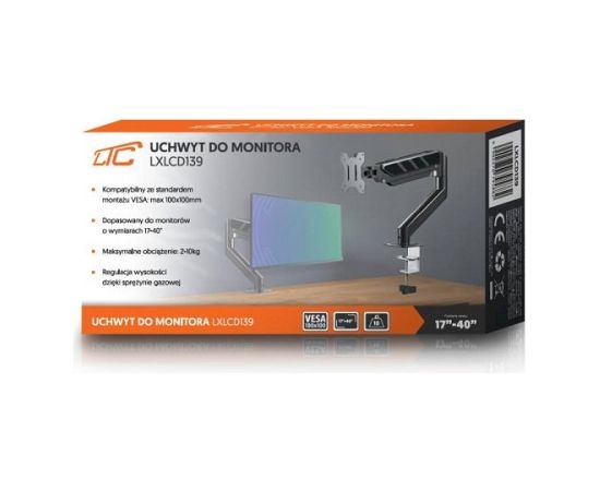 Lamex LXLCD139 Regulējams Galda stiprinājums 17"- 40" TV un monitoru stiprinājumi, kronšteini