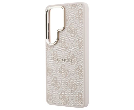Guess PU Leather 4G Gold Frame Magnetic Case Aizsargapvalks priekš Samsung Galaxy S26 Ultra Neoriģinālie Maciņi