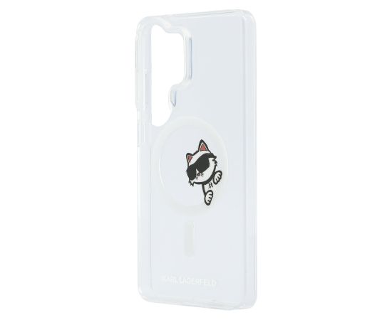 Karl Lagerfeld IML Choupette Peekaboo Logo Magnetic Case Aizsargapvalks priekš Samsung Galaxy S26 Ultra Neoriģinālie Maciņi