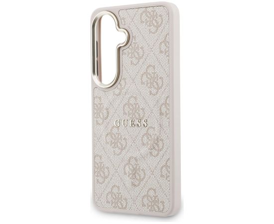 Guess PU Leather 4G Gold Frame Magnetic Case Aizsargapvalks priekš Samsung Galaxy S26 Neoriģinālie Maciņi