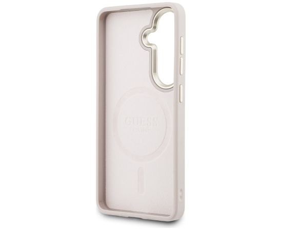 Guess PU Leather 4G Gold Frame Magnetic Case Aizsargapvalks priekš Samsung Galaxy S26 Neoriģinālie Maciņi