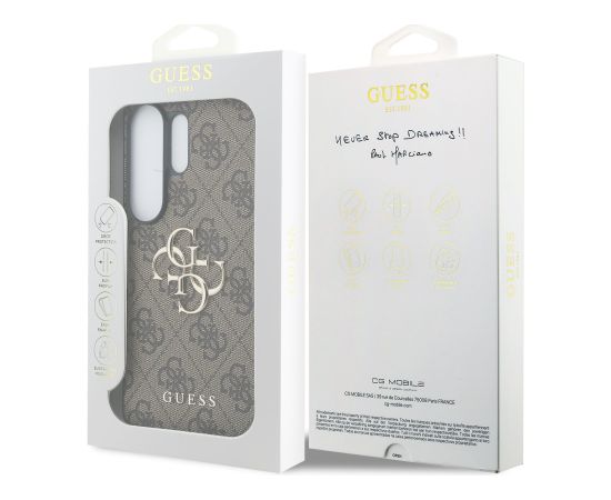 Guess PU 4G Metal Logo Case Aizsargapvalks priekš Samsung Galaxy S26 Ultra Neoriģinālie Maciņi