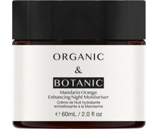 Organic & Botanic, Mandarin Orange, Moisturizing, At Night, Cream, For Face, 60 ml Ķermeņa kosmētika