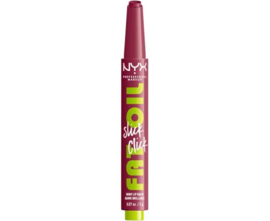 Nyx, Fat Oil Slick Click, Vegan, Glossy, Lip Balm, 07, DM Me, 2 g Lūpu krāsas, spīdumi, balzāmi