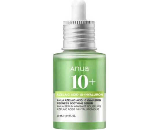 Anua, Azelaic Acid 10, Azelaic Acid 10 + Hyaluron, Soothing Anti-Redness, Serum, For Face, 30 ml Sejas kopšana