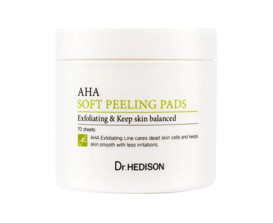 Dr. Hedison, Aha, Vegan, Exfoliation, Daily, Peel-Off Pads, 70 pcs Ķermeņa kosmētika