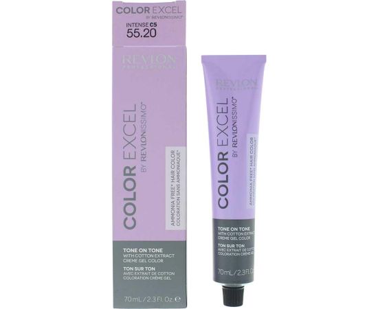 Revlon, Color Excel, Semi-Permanent Hair Dye, 55.20 Intense Light Burgundy, 70 ml Matu kopšana